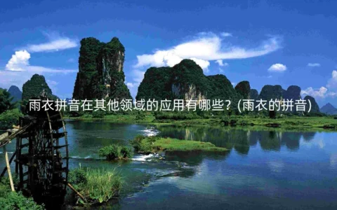 雨衣拼音在其他领域的应用有哪些？(雨衣的拼音)
