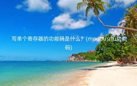 写单个寄存器的功能码是什么？(modbusrtu功能码)