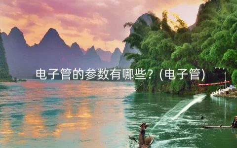 电子管的参数有哪些？(电子管)