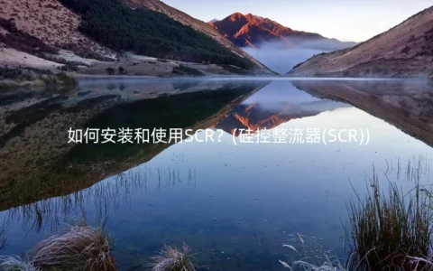 如何安装和使用SCR？(硅控整流器(SCR))