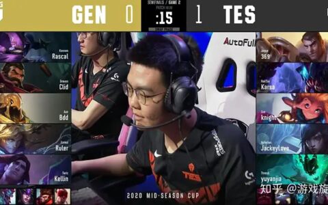 LOL：雷达哥无解节奏369杰斯爆锤GEN，TES碾压拿下赛点！