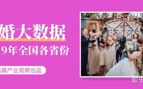 结婚产业观察：《2019年全国各省份结婚大数据》