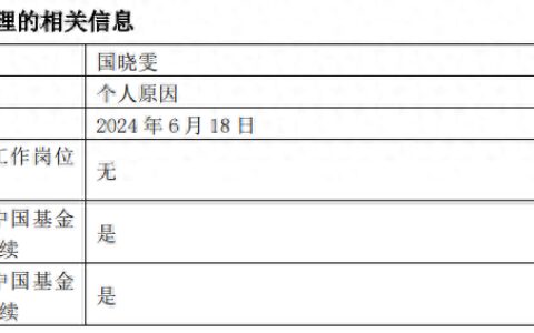 中邮基金国晓雯“清仓式”离任，管理规模曾超百亿-国晓雯 中邮基金