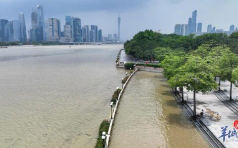 上游洪水+天文大潮，广州珠江边亲水平台被浸-得力人脸识别考勤机怎么修改时间